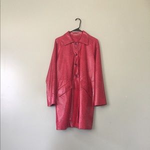 Beautiful Red Leather Prada Jacket